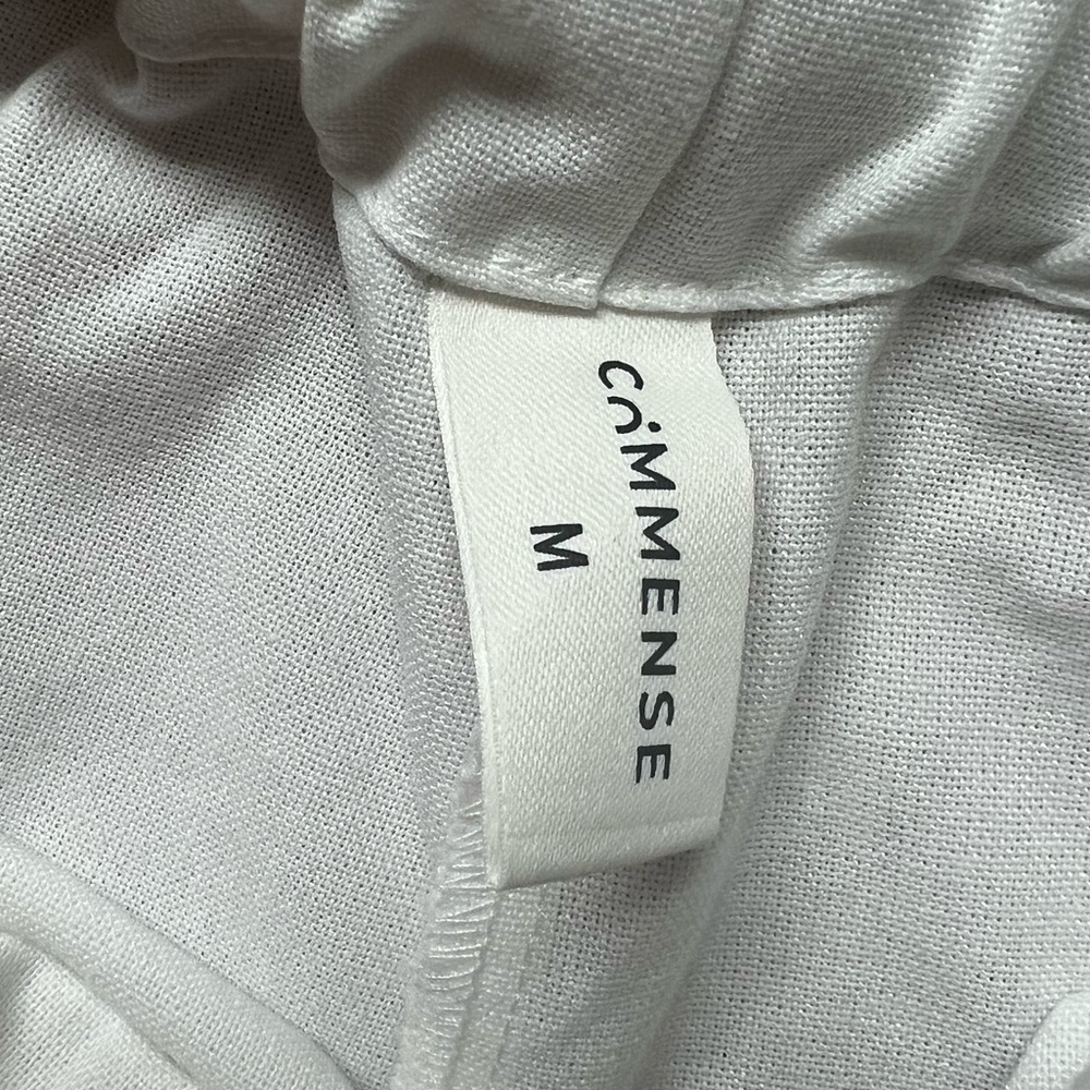 Commense White Ruffle Drawstring Shorts - image 4